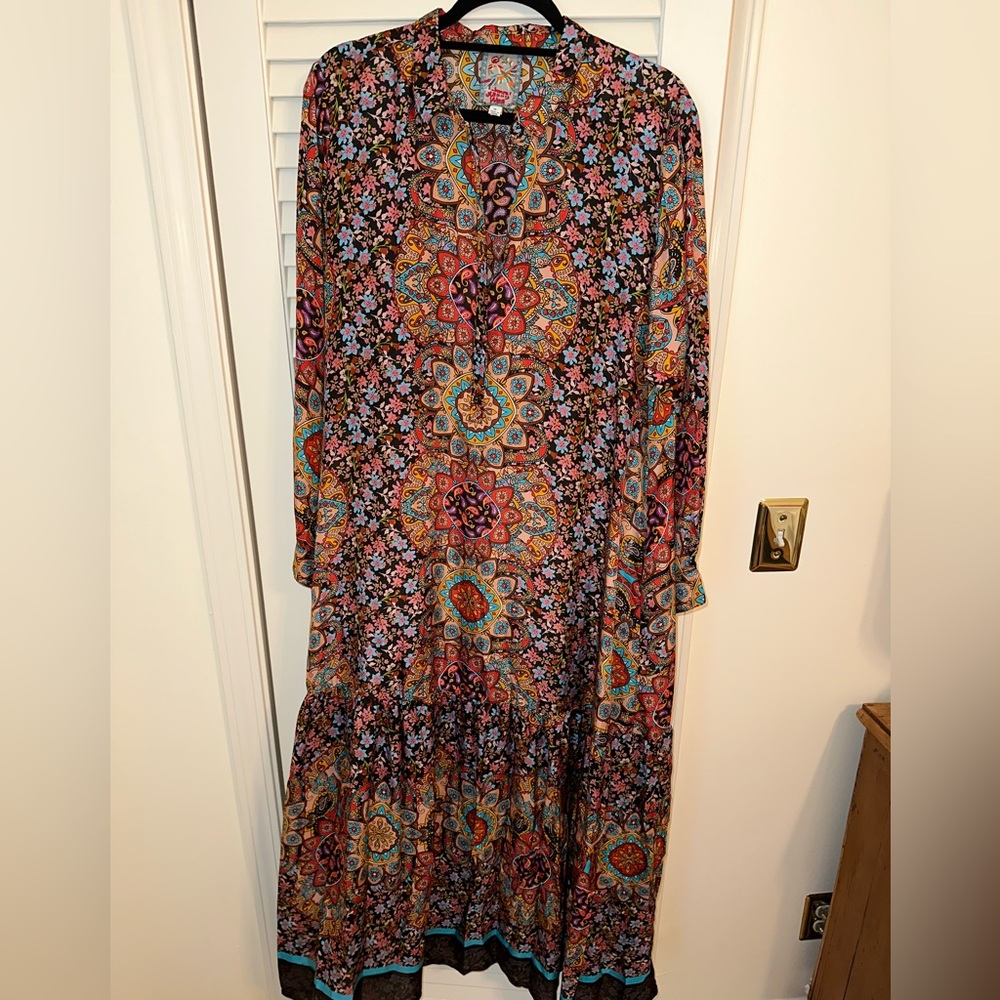 EUC Johnny Was Maxi Dress size XL